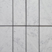 Bianco Carrara Honed Marble Tile 3"X6" Subway