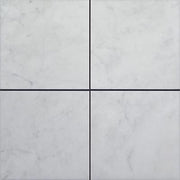 Bianco Carrara Polished Marble Tile 6"X6"