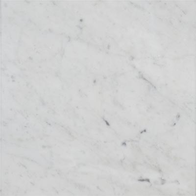 Bianco Carrara Polished Marble Tile 12"X12"