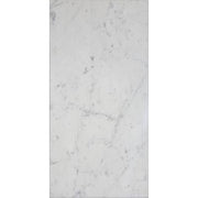 Bianco Carrara Polished Marble Tile 12"X24"