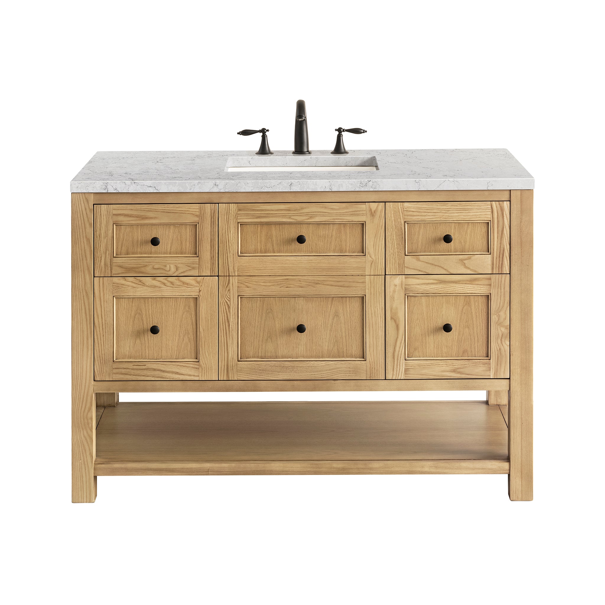 James Martin Breckenridge 48" Single Vanity in Light Natural Oak with 3cm Countertop