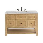 James Martin Breckenridge 48" Single Vanity in Light Natural Oak with 3cm Countertop and FreePower Wireless Charger