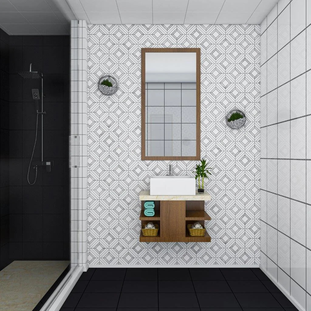LENTE MOSAIC POLISHED DOLOMITE/CARRARA