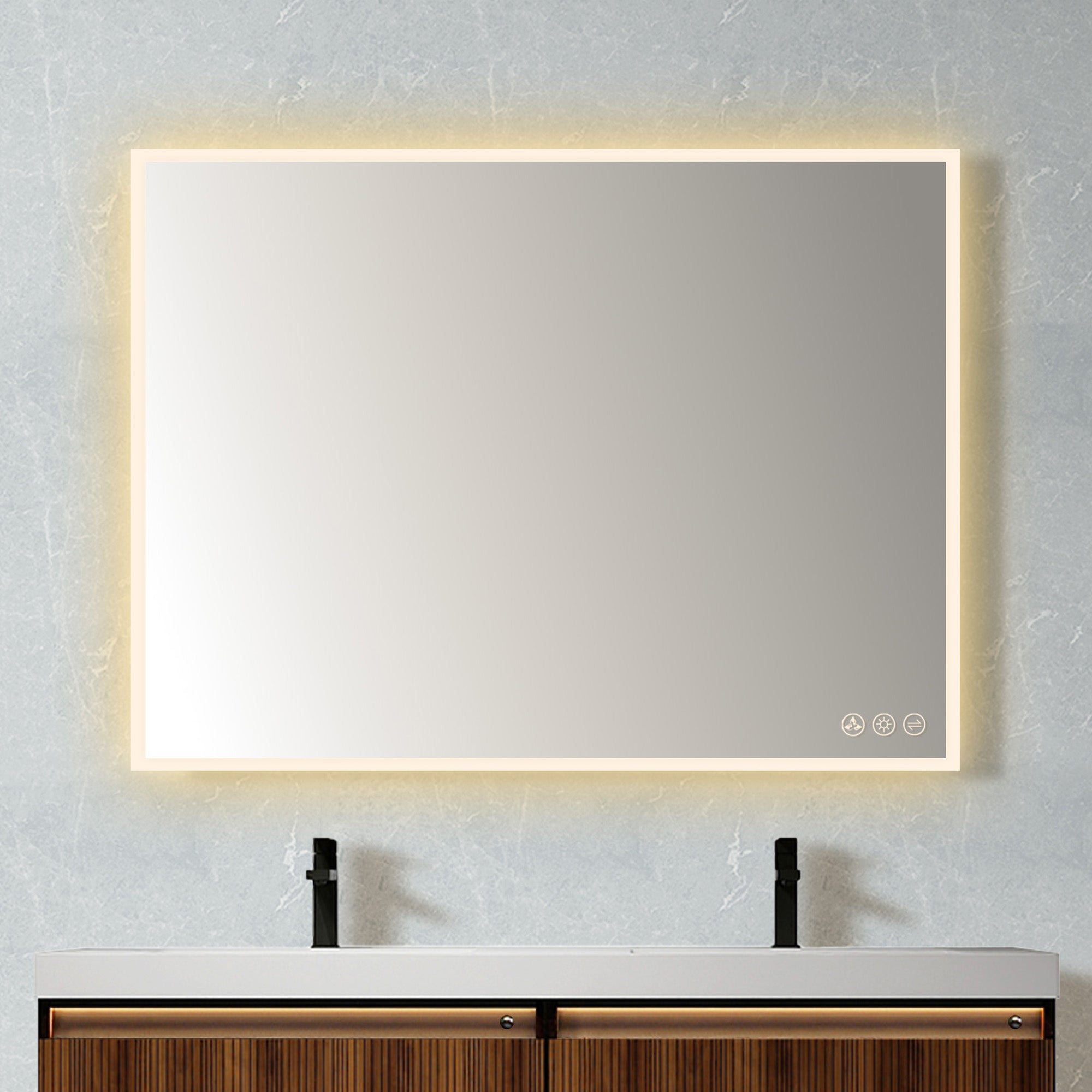 Blossom Beta LED Mirror with Frosted Sides LED M2