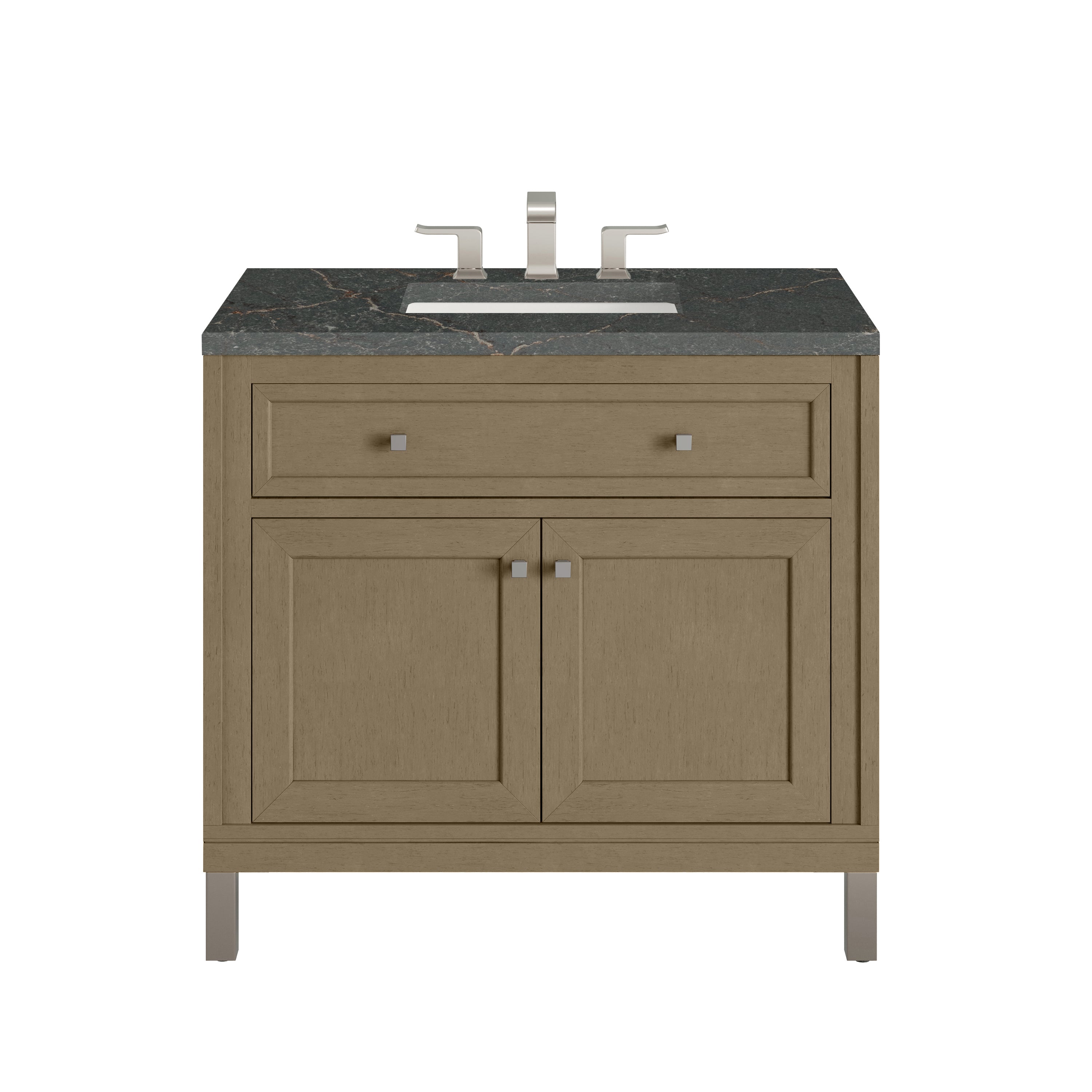 James Martin Chicago 36" Single Vanity in Walnut Whisper with 3cm Countertop
