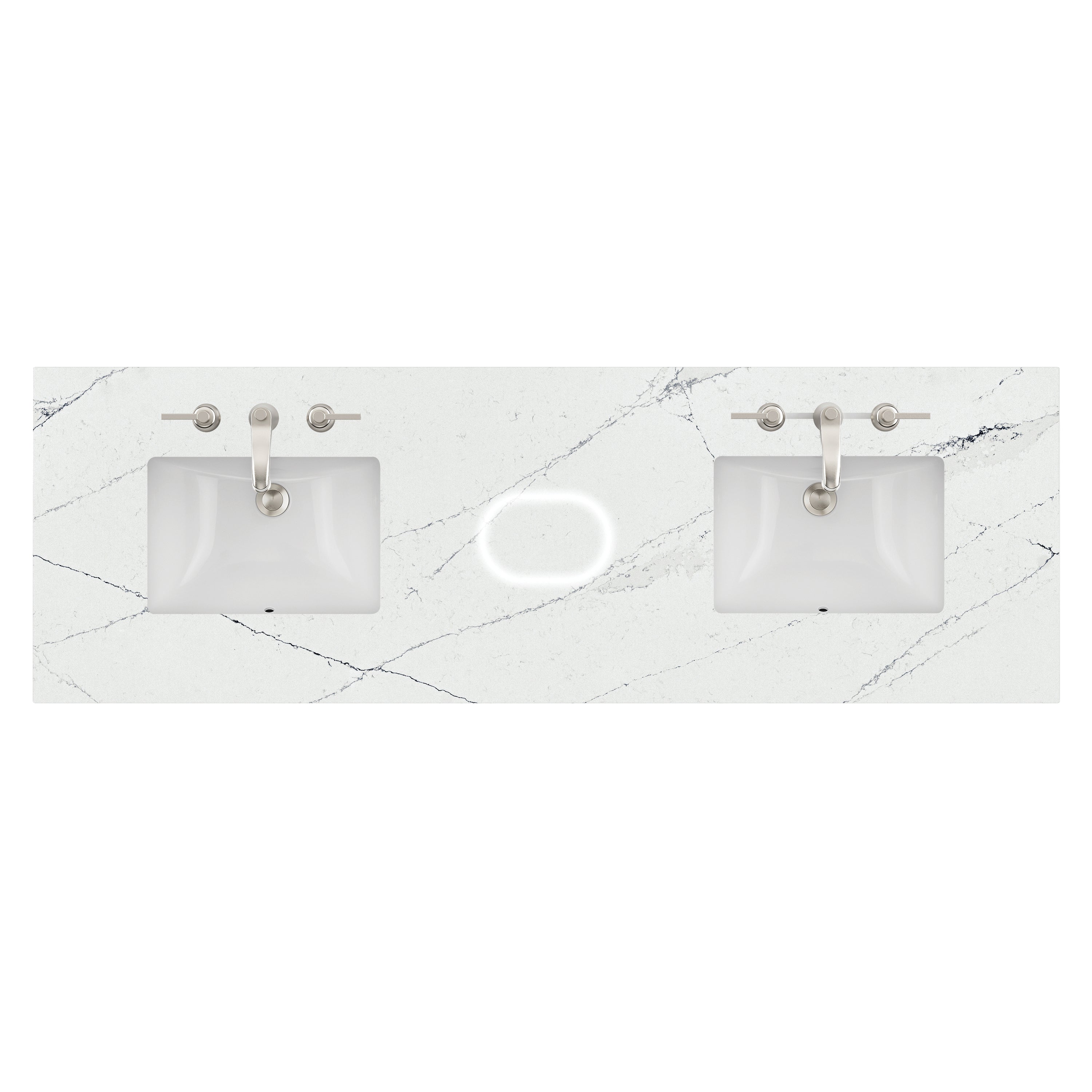 James Martin 72" Double Top with Sink & FreePower Wireless Charger, 3cm (040)