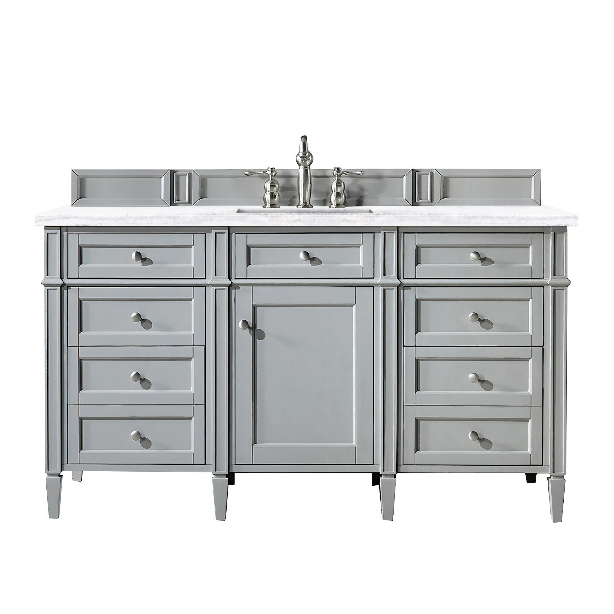 James Martin Brittany 60" Single Vanity in Urban Gray with 3cm Countertop