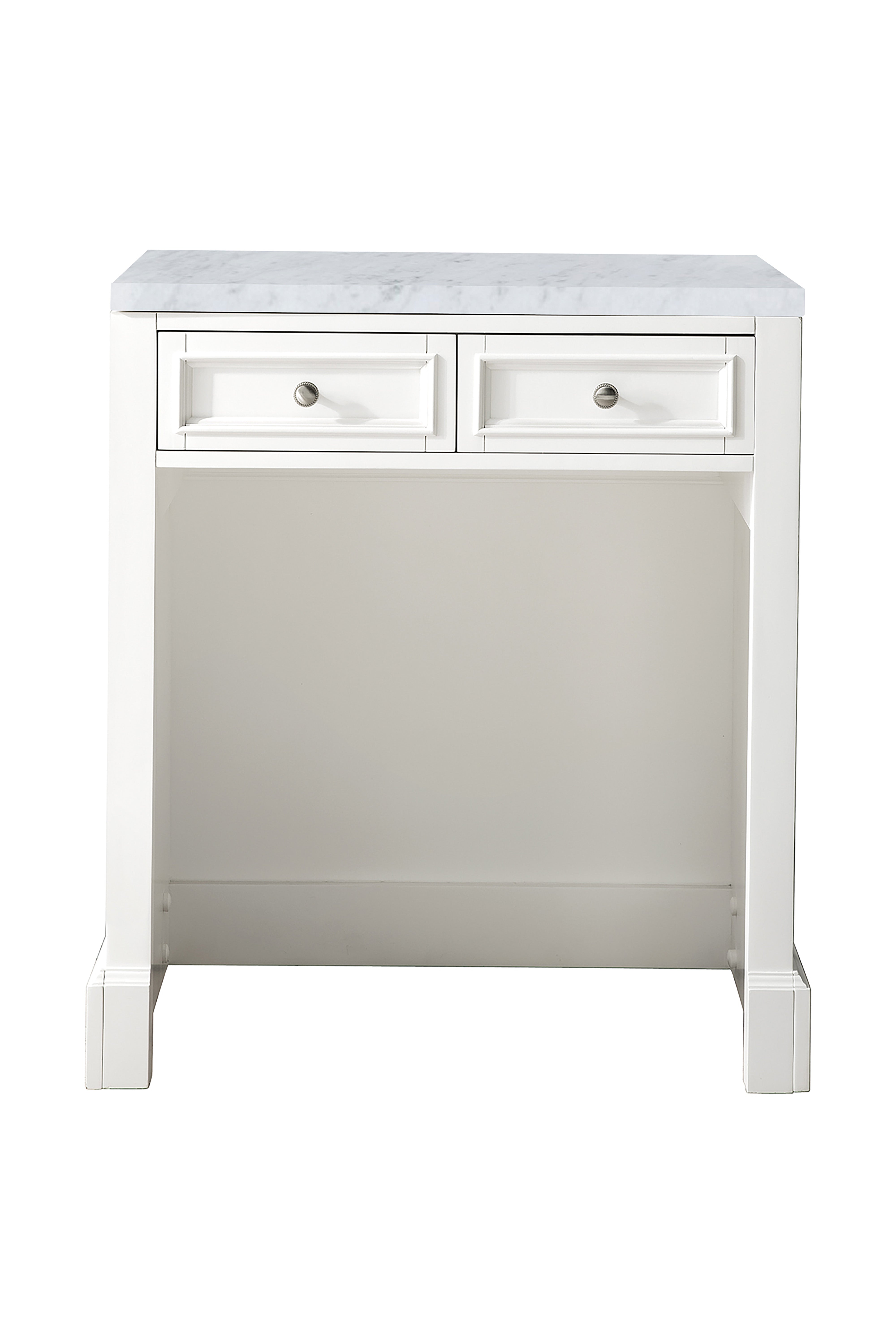 James Martin De Soto 30" Countertop Unit in Bright White with 3cm Countertop