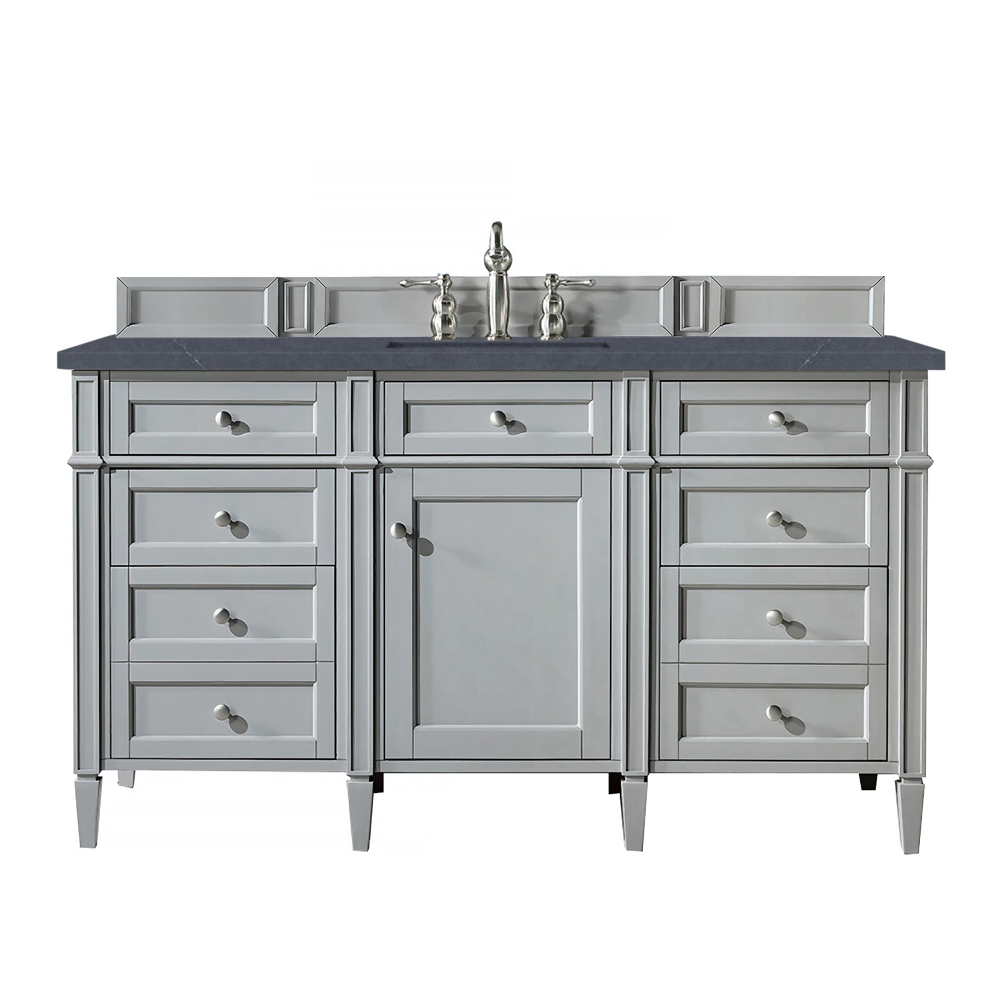 James Martin Brittany 60" Single Vanity in Urban Gray with 3cm Countertop
