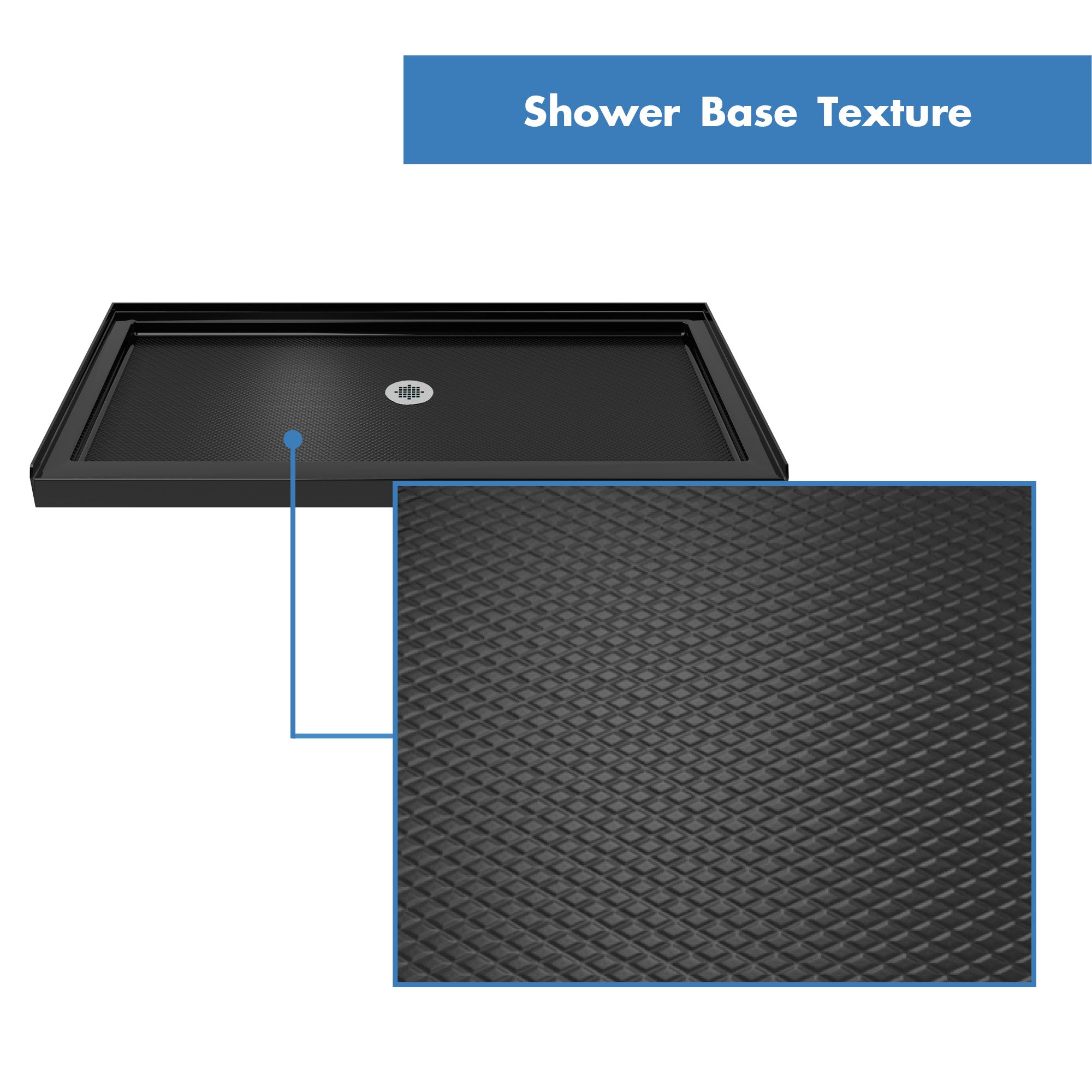 DreamLine Charisma 60" W Shower Door and Base