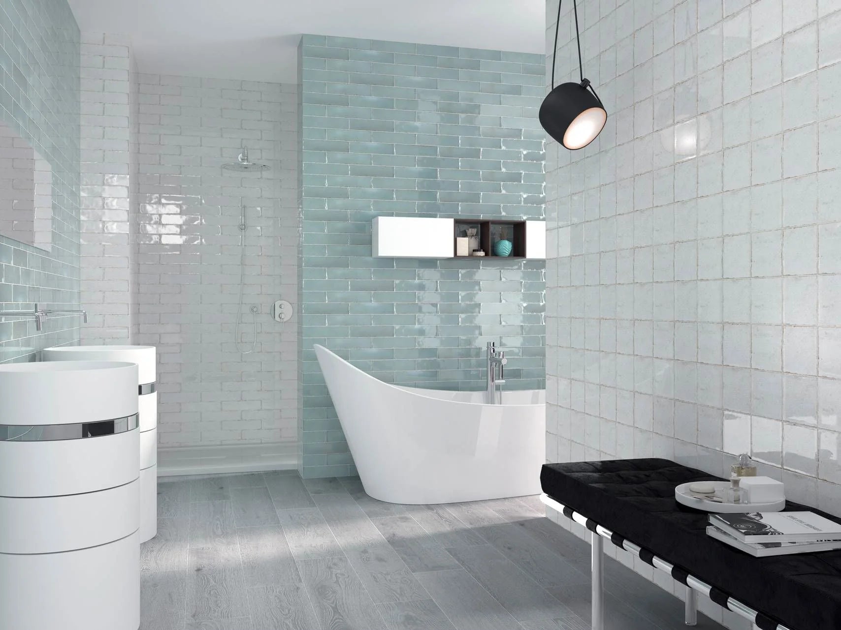 Soul Crackled Print Subway Tile