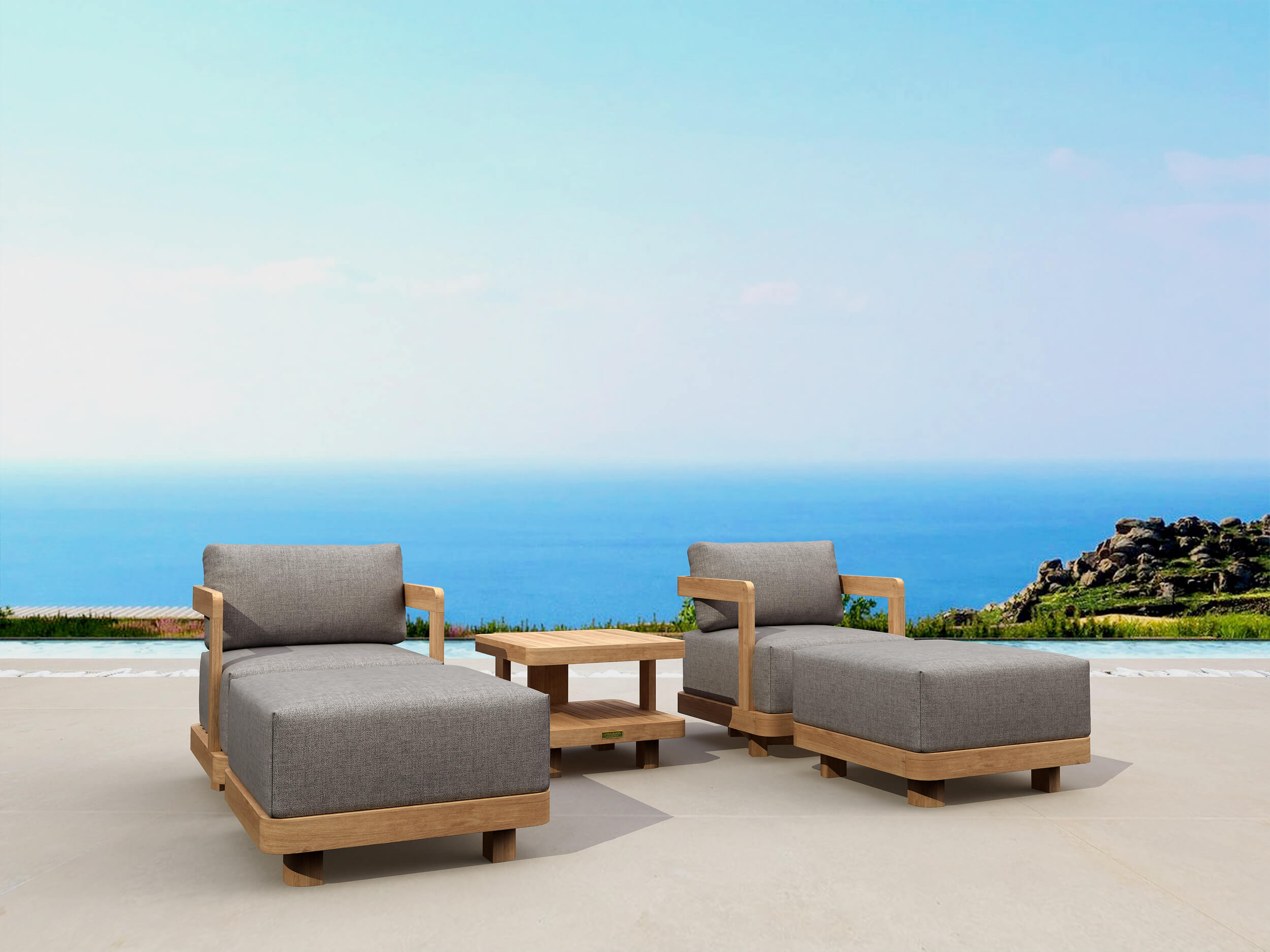 Set-905 5-Pc Granada Deep Seating