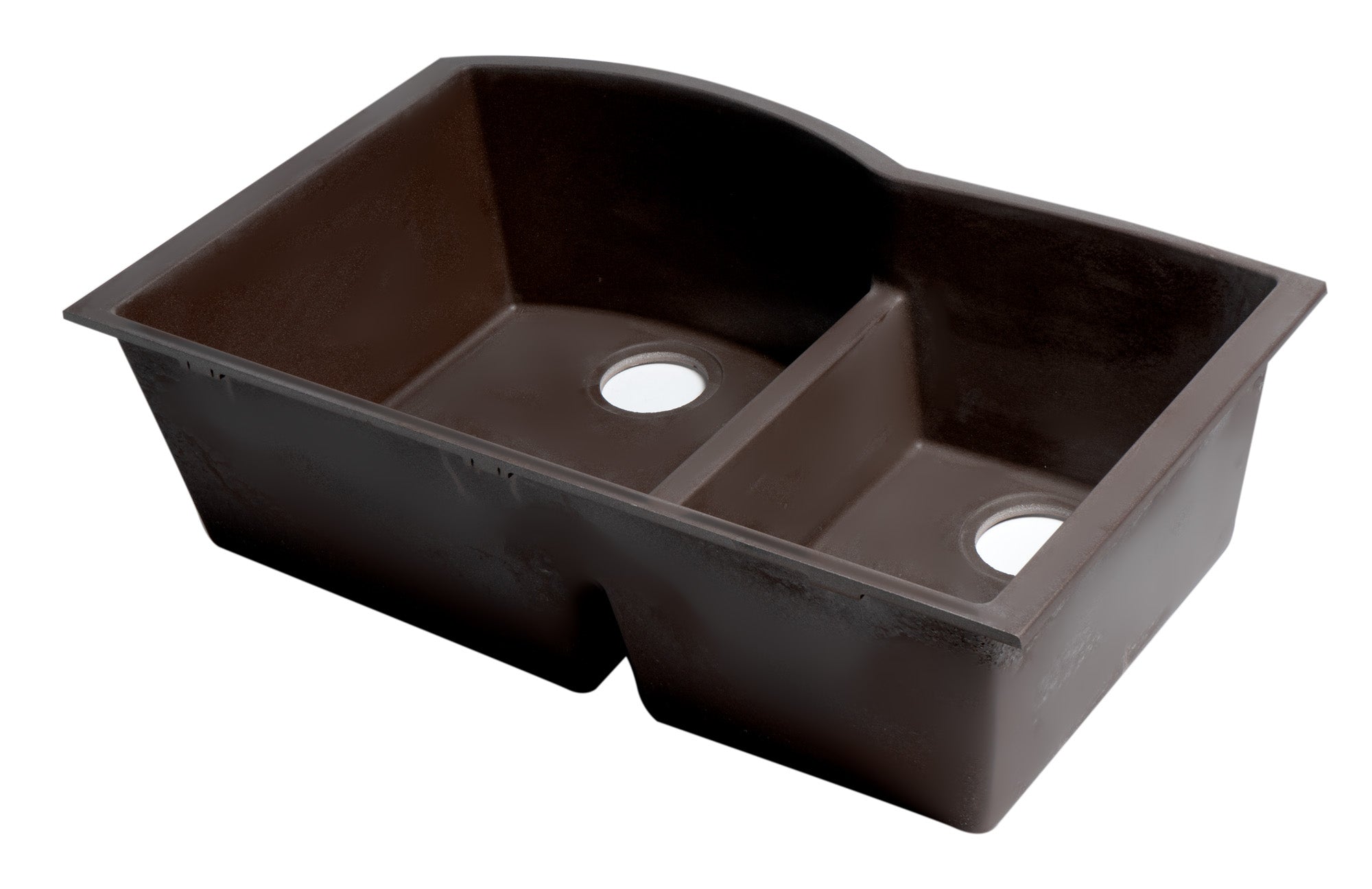 ALFI brand AB3320UM 33" Double Bowl Undermount Granite Composite Kitchen Sink