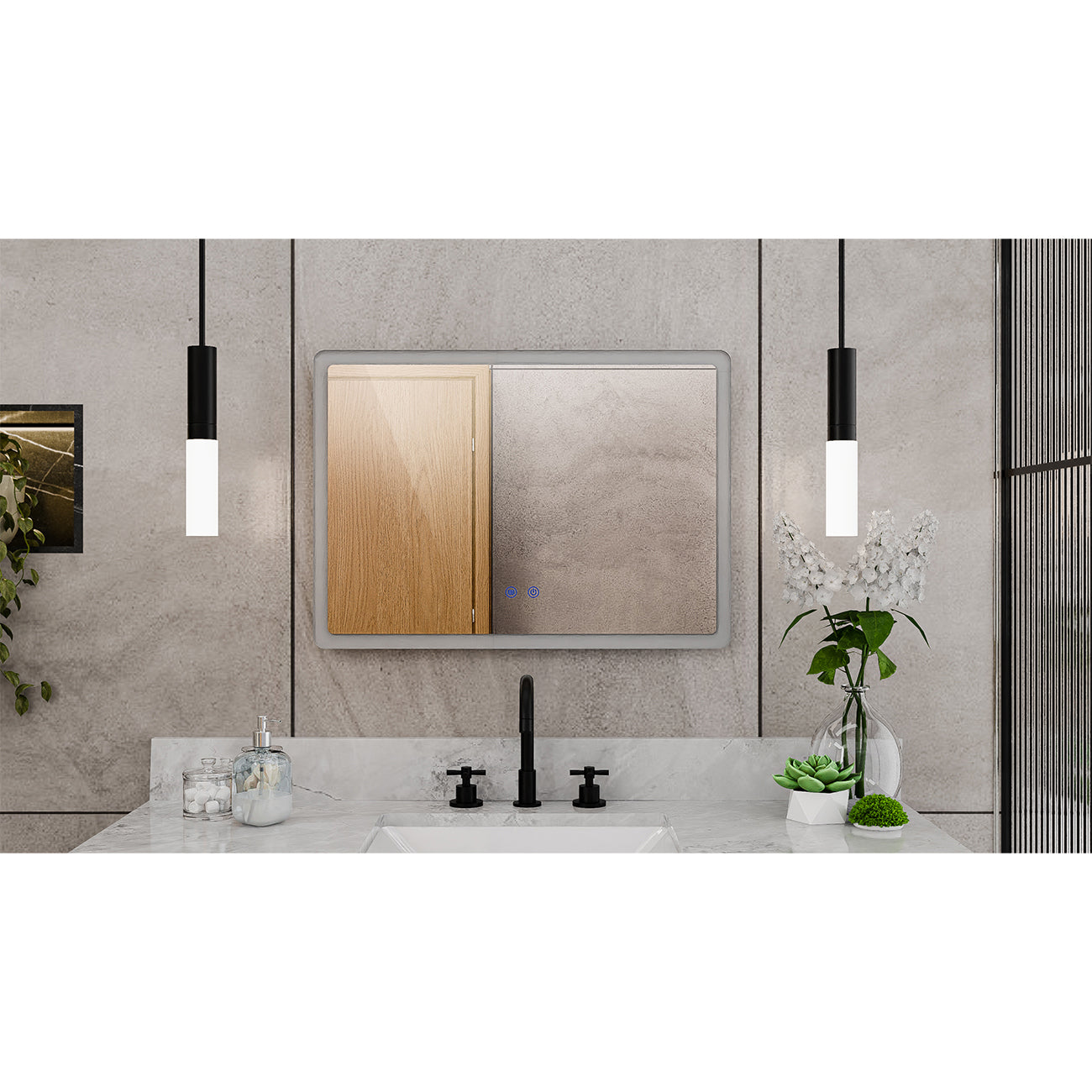 Brilliance 20 x 28 Rectangular LED Mirror