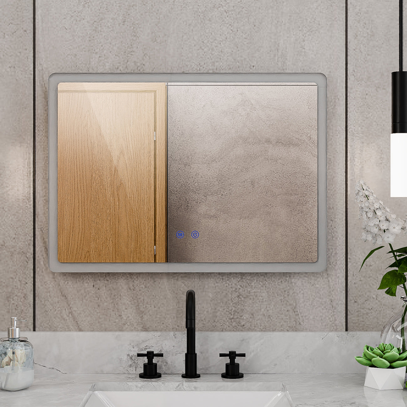Brilliance 20 x 28 Rectangular LED Mirror