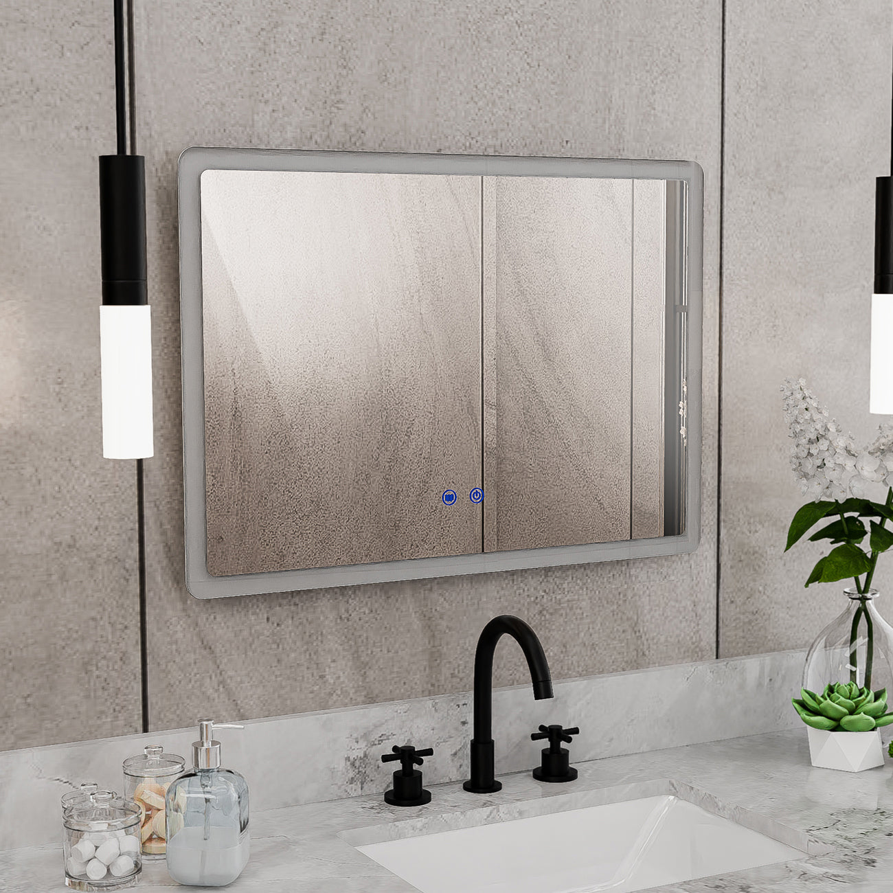 Brilliance 20 x 28 Rectangular LED Mirror