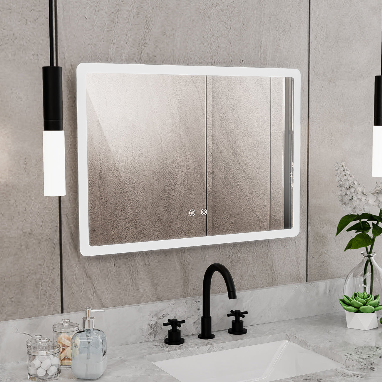 Brilliance 20 x 28 Rectangular LED Mirror