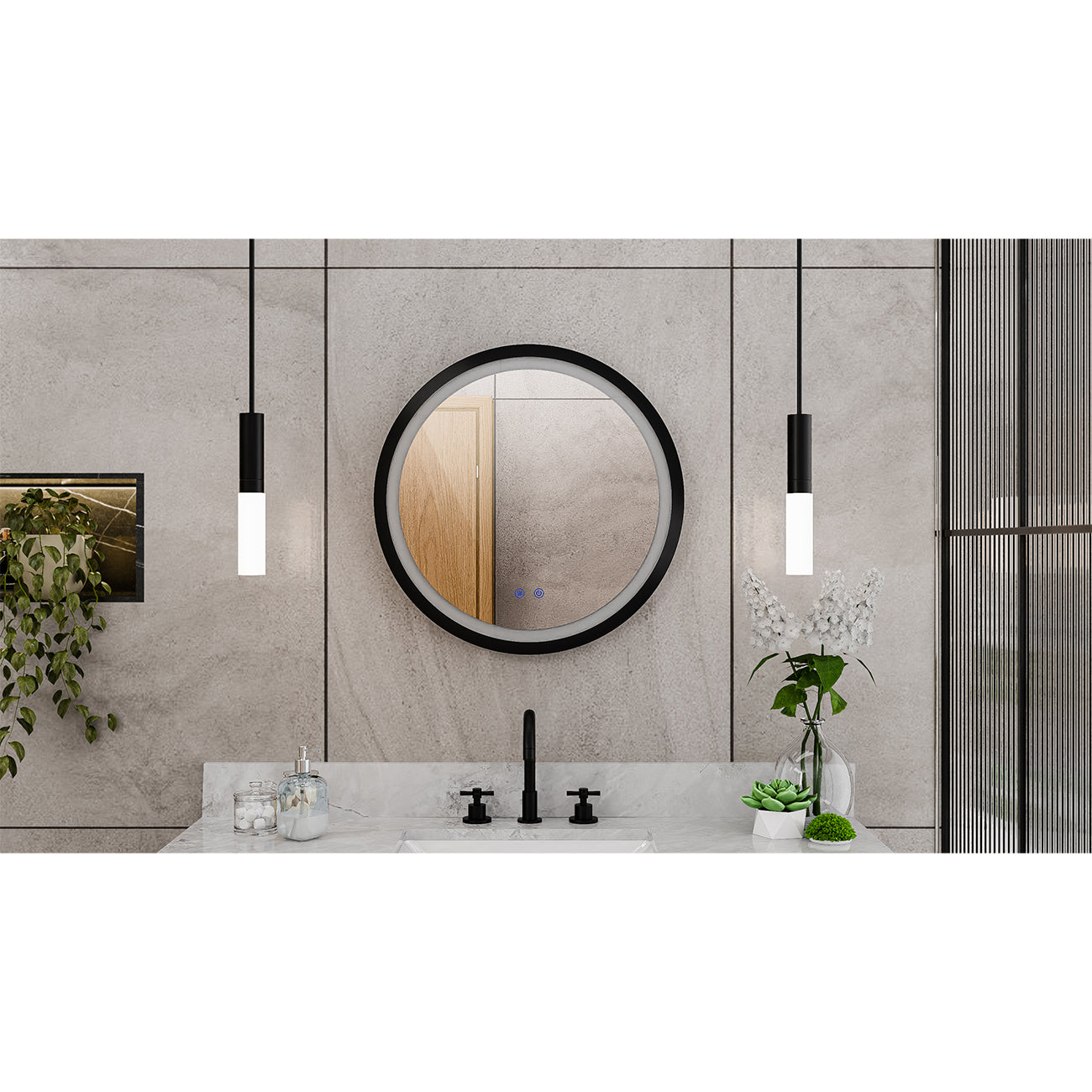 Brilliance 24 x 24 Circular LED Mirror