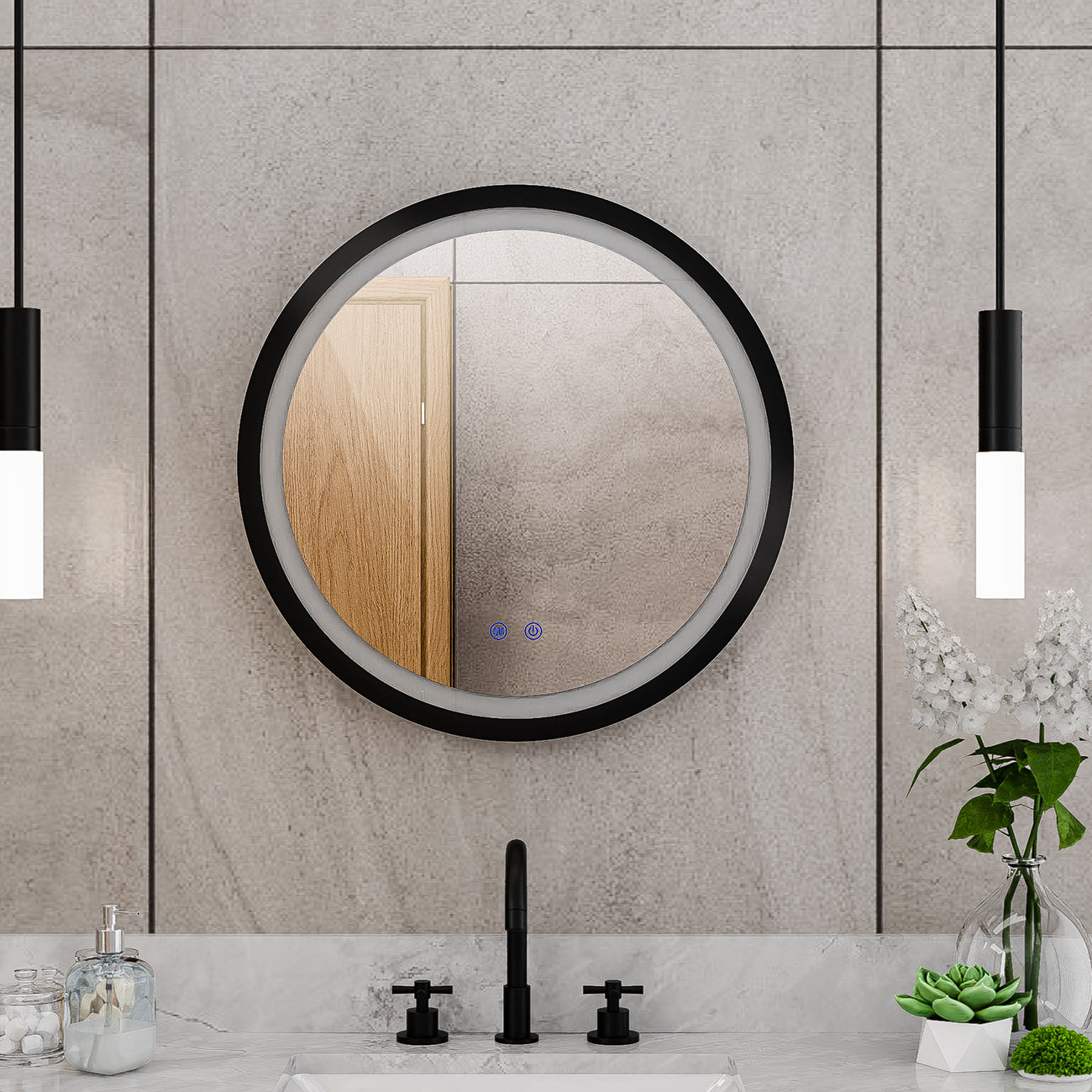 Brilliance 24 x 24 Circular LED Mirror