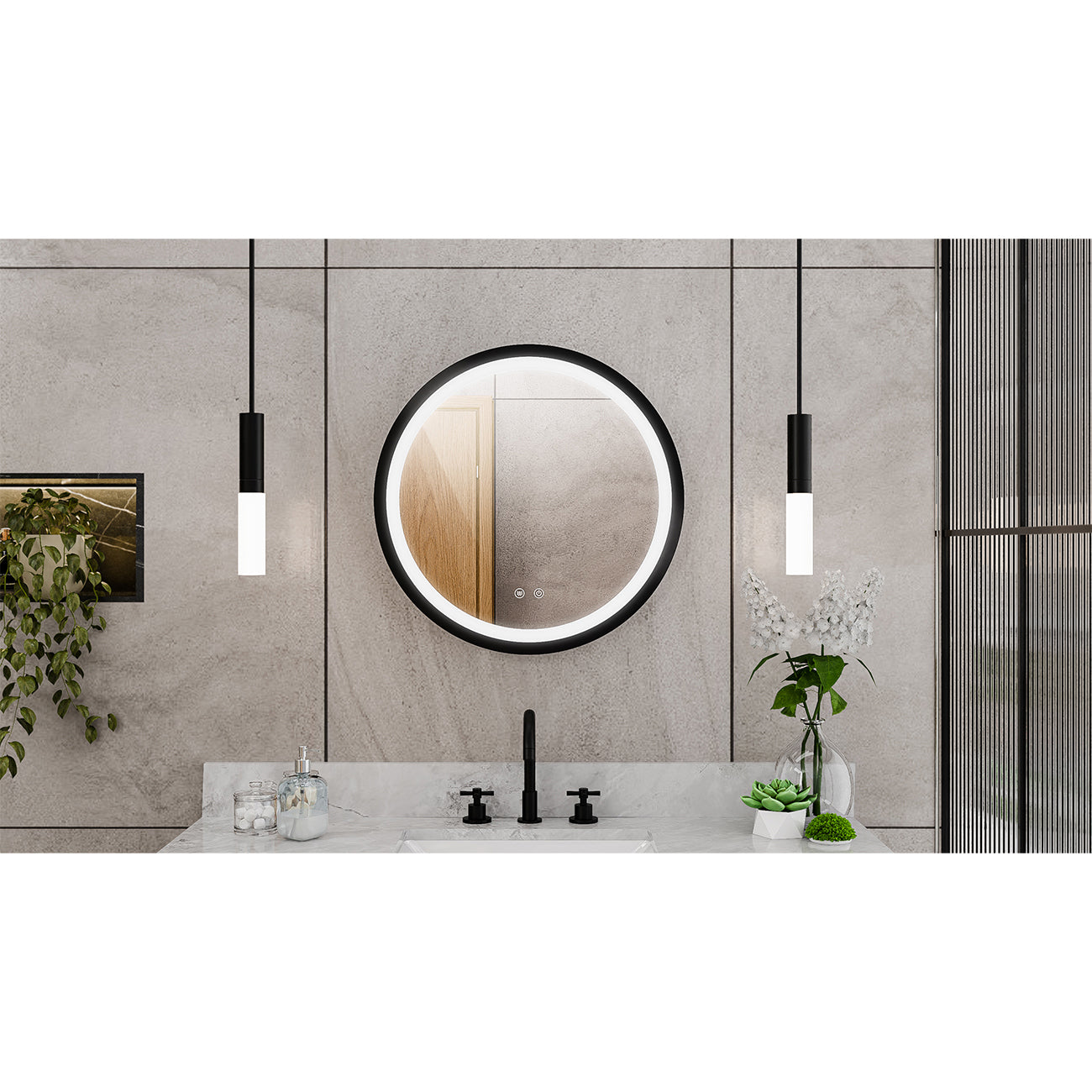 Brilliance 24 x 24 Circular LED Mirror