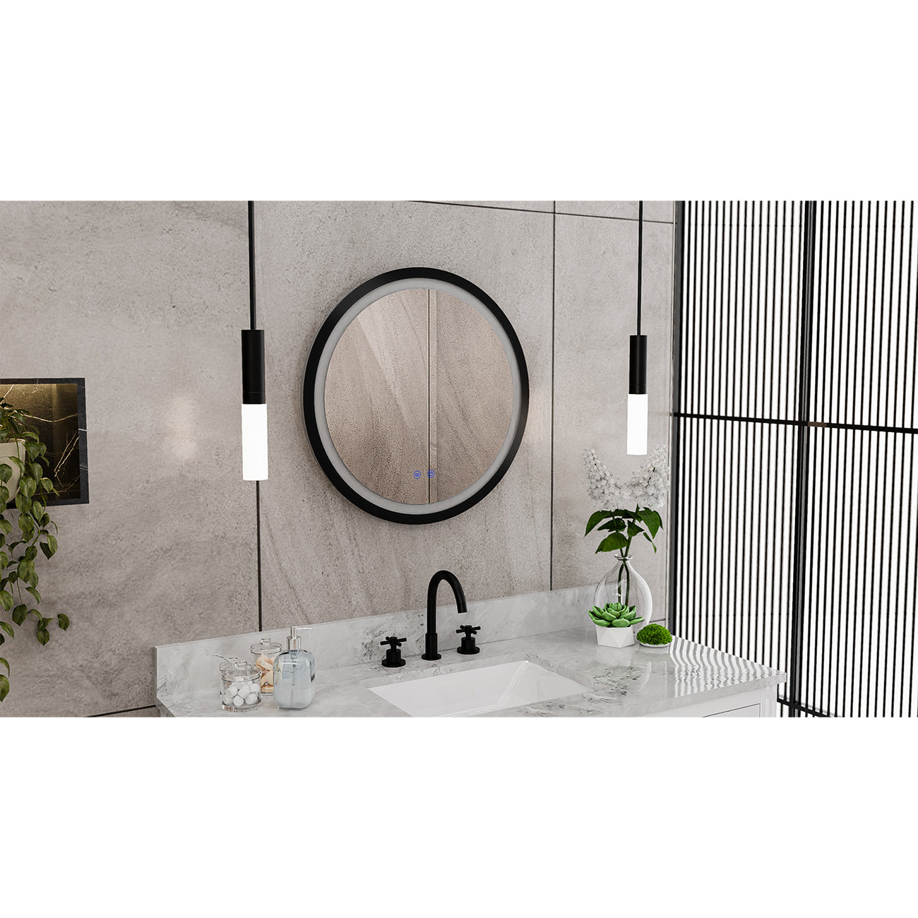 Brilliance 24 x 24 Circular LED Mirror