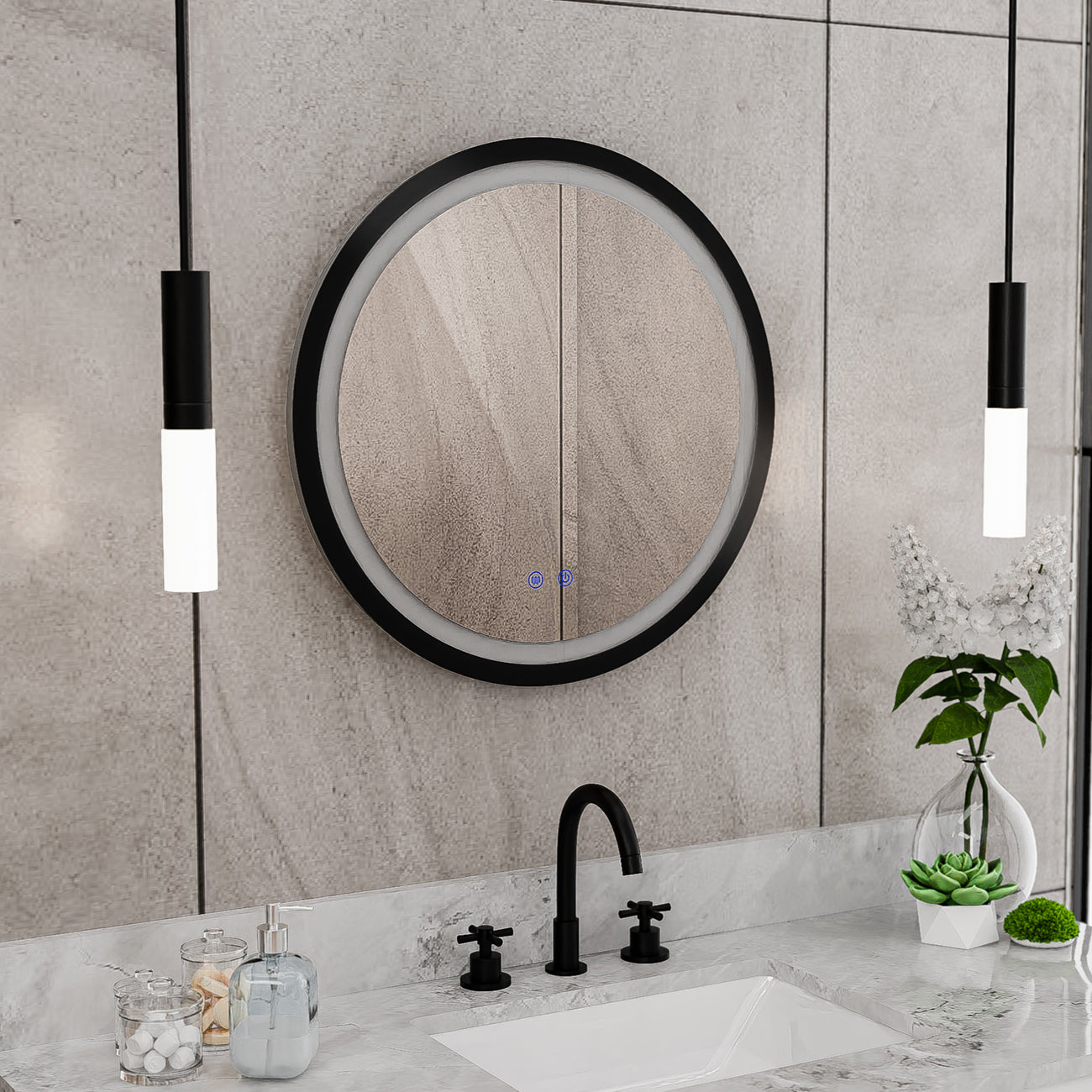 Brilliance 24 x 24 Circular LED Mirror