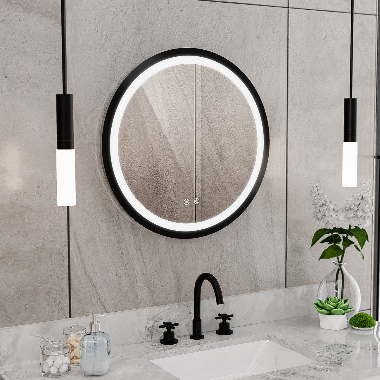 Brilliance 24 x 24 Circular LED Mirror