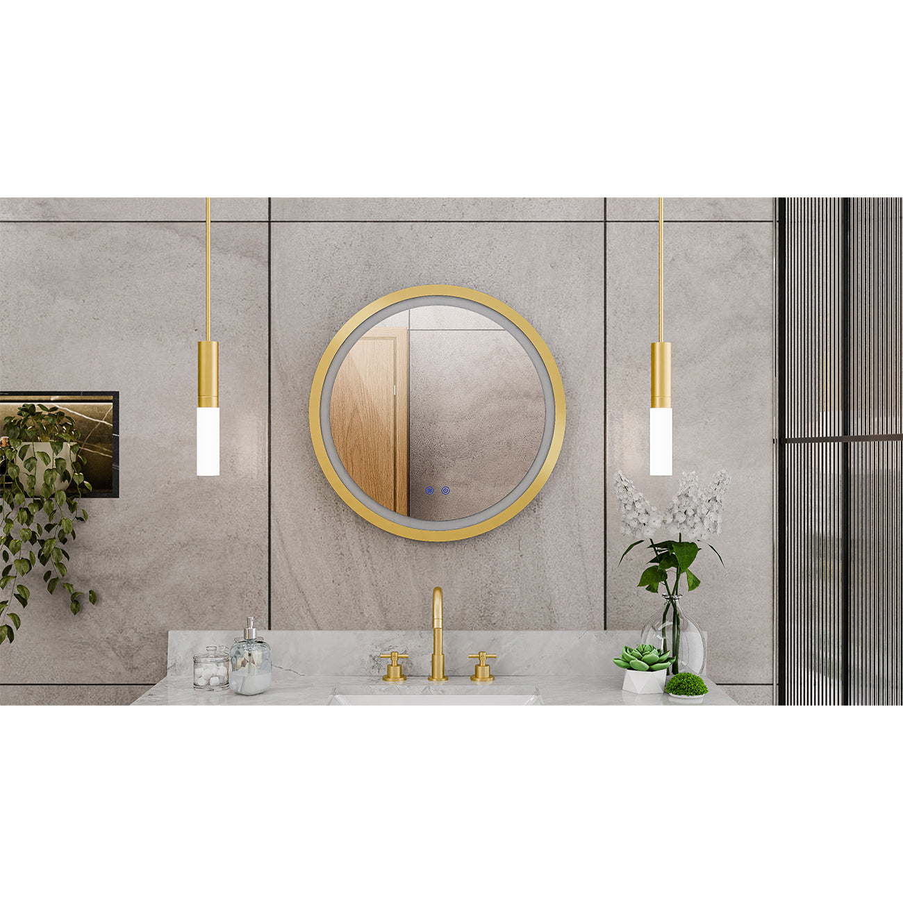Brilliance 24 x 24 Circular LED Mirror