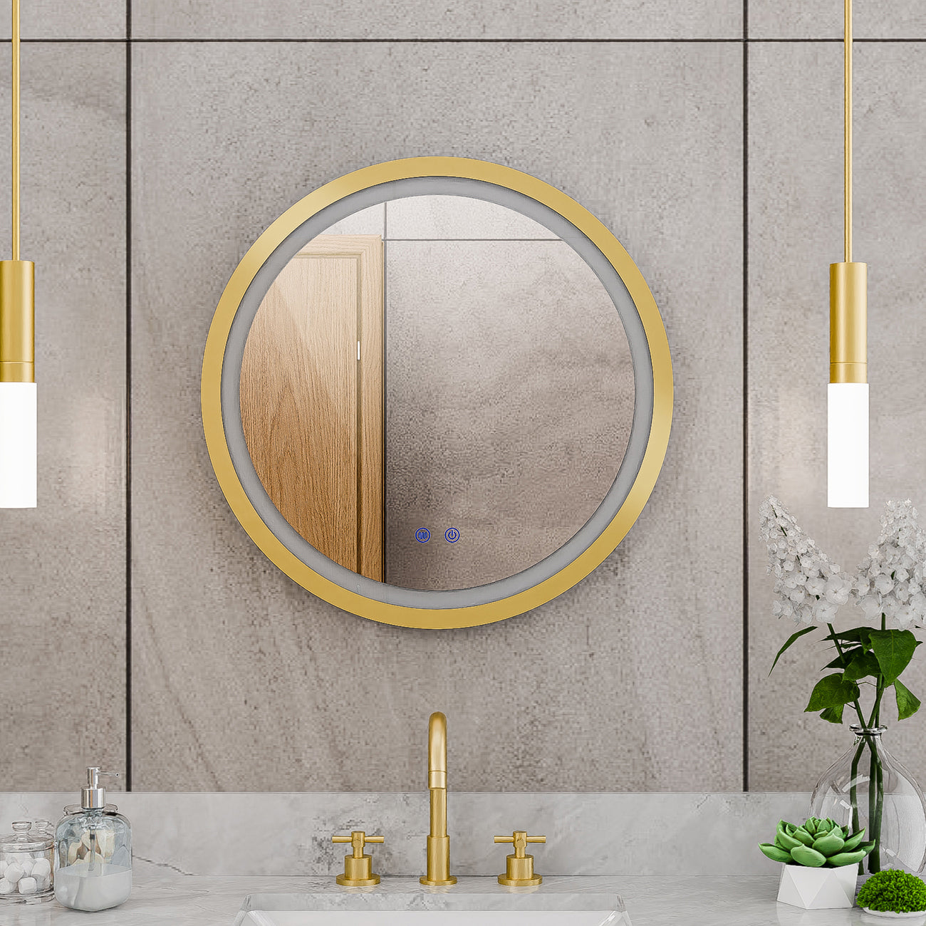 Brilliance 24 x 24 Circular LED Mirror