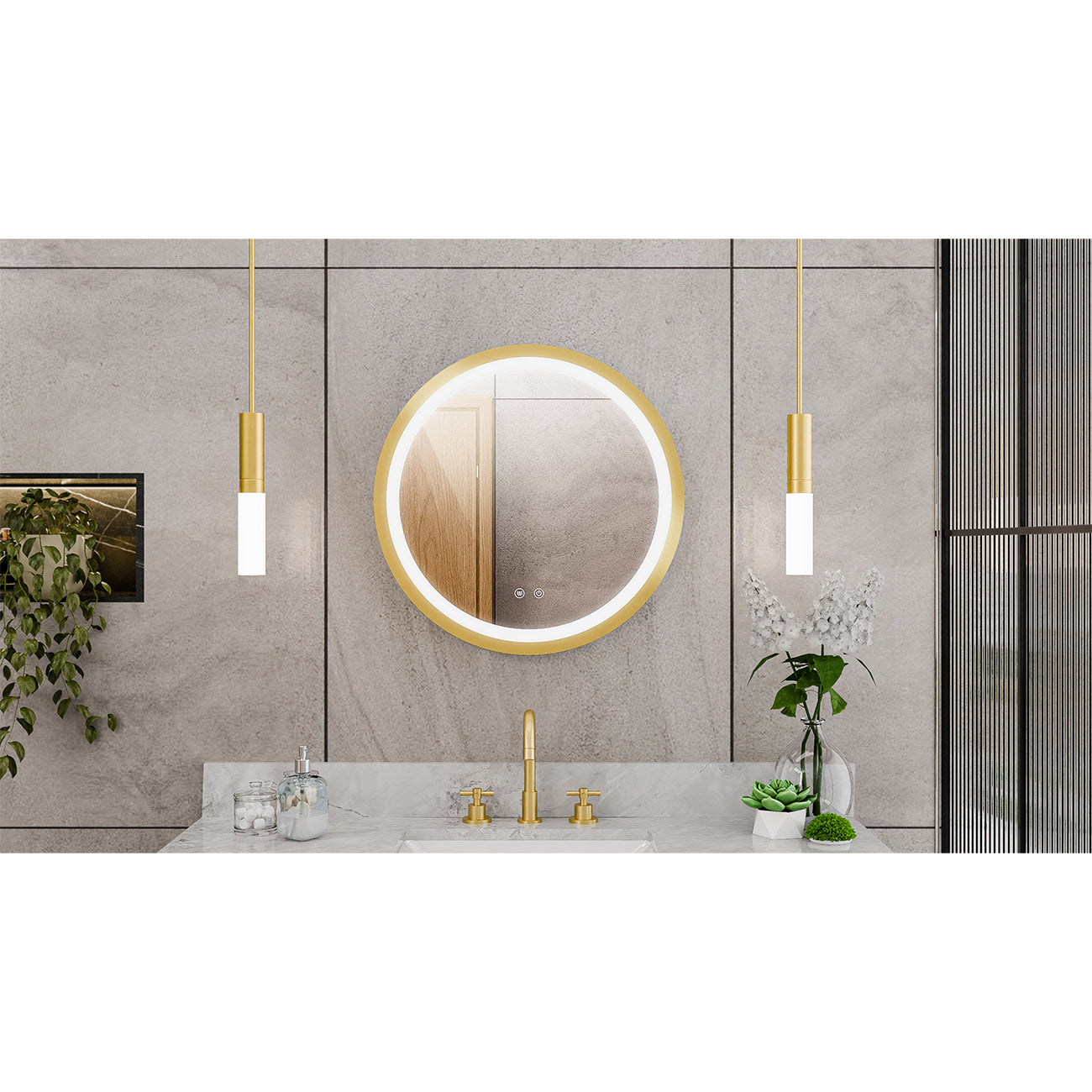 Brilliance 24 x 24 Circular LED Mirror