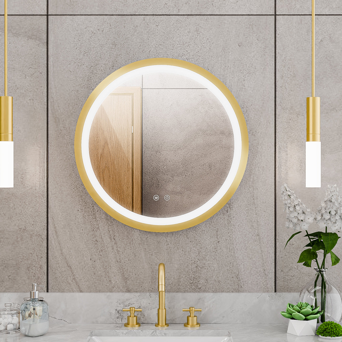 Brilliance 24 x 24 Circular LED Mirror