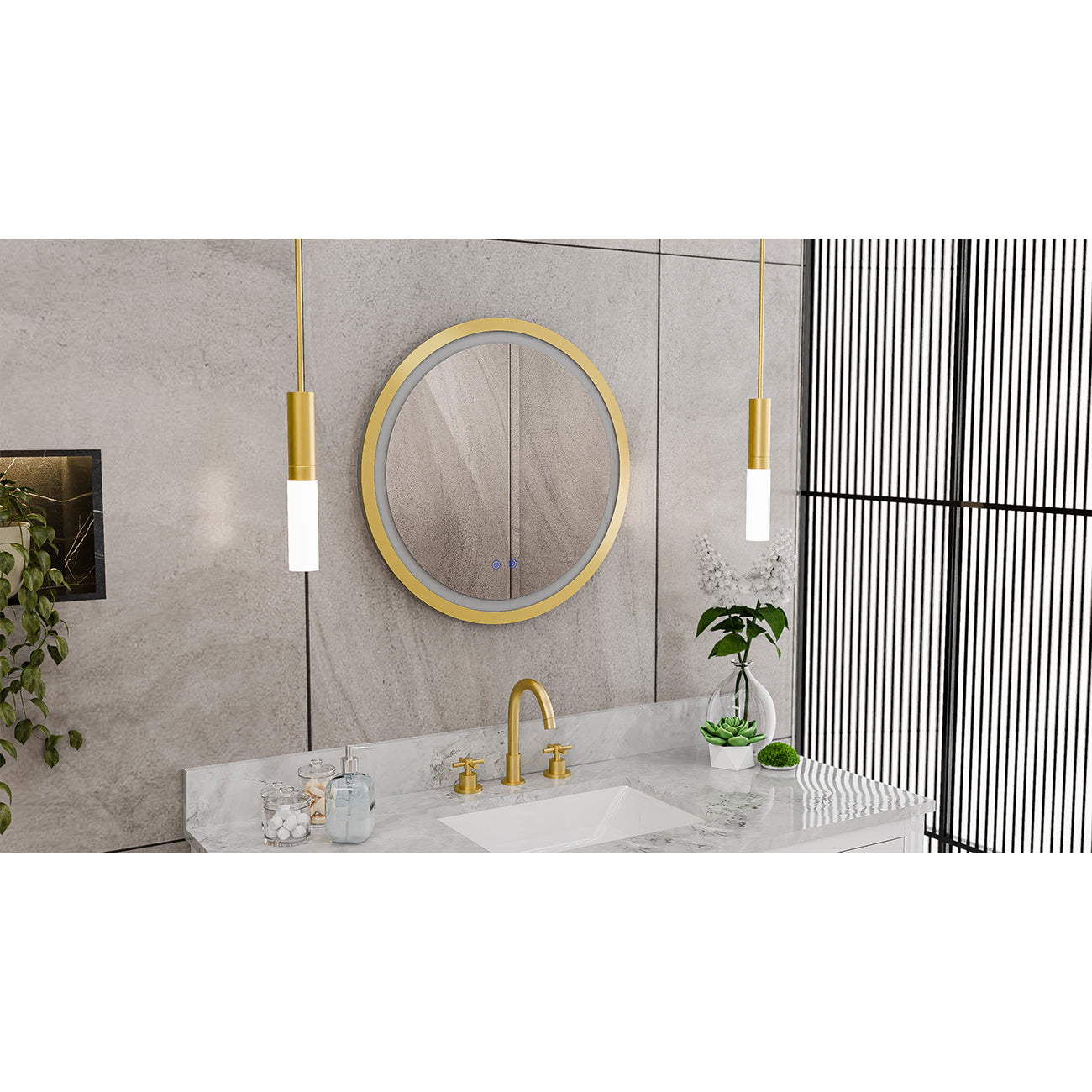 Brilliance 24 x 24 Circular LED Mirror