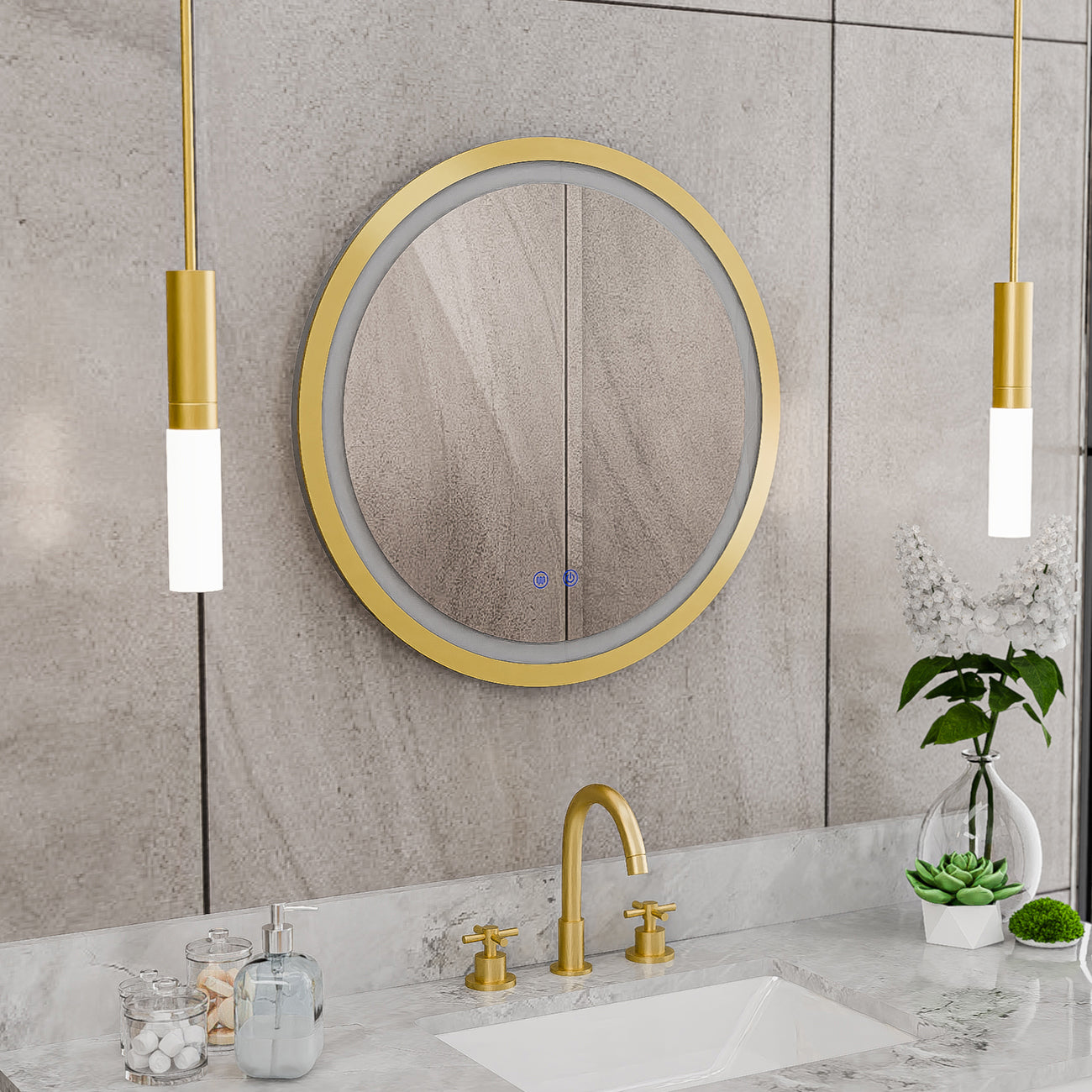 Brilliance 24 x 24 Circular LED Mirror