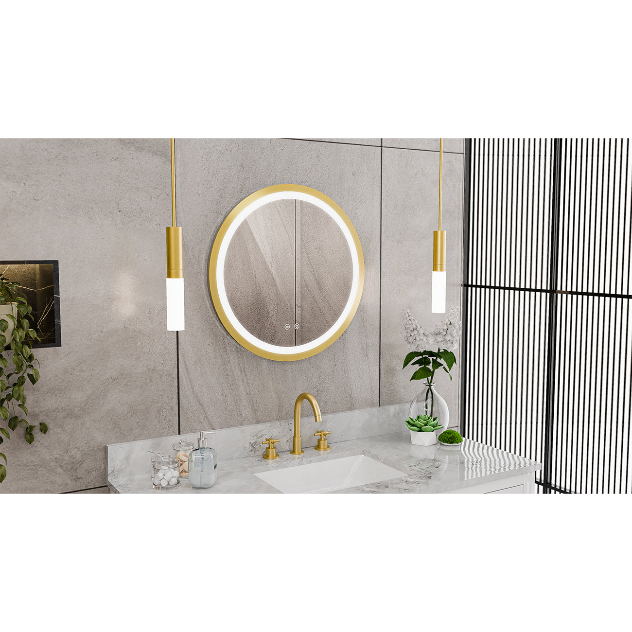 Brilliance 24 x 24 Circular LED Mirror