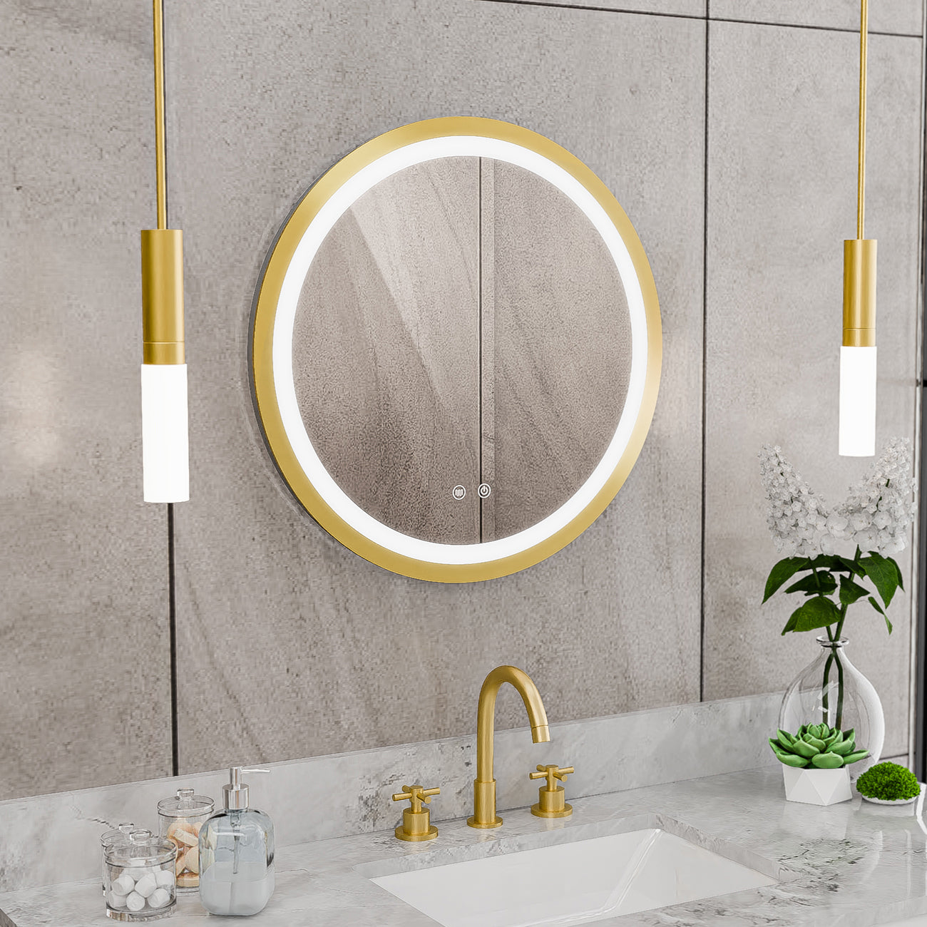 Brilliance 24 x 24 Circular LED Mirror