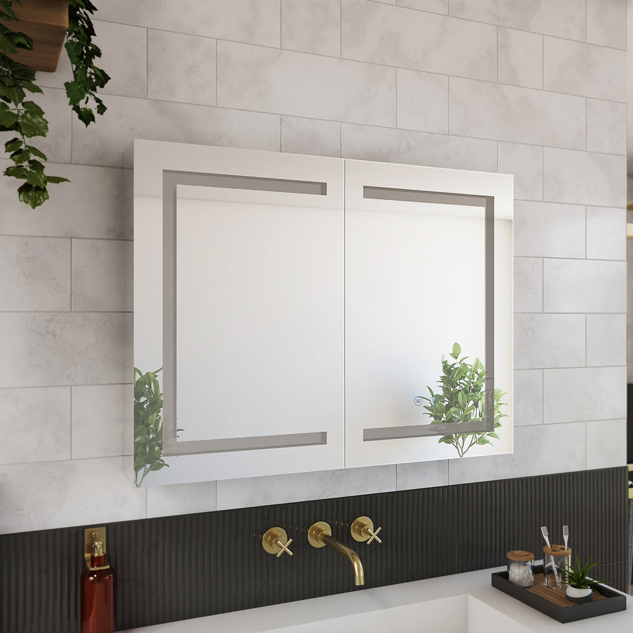 Brilliance 24 x 32 2 Door LED Medicine Cabinet