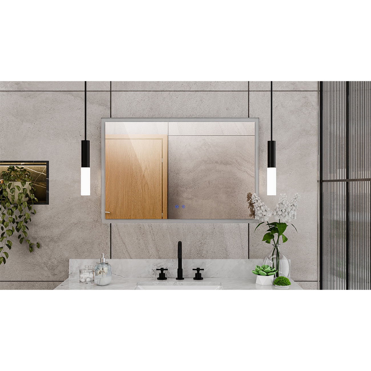 Brilliance 24 x 26 Rectangular LED Mirror