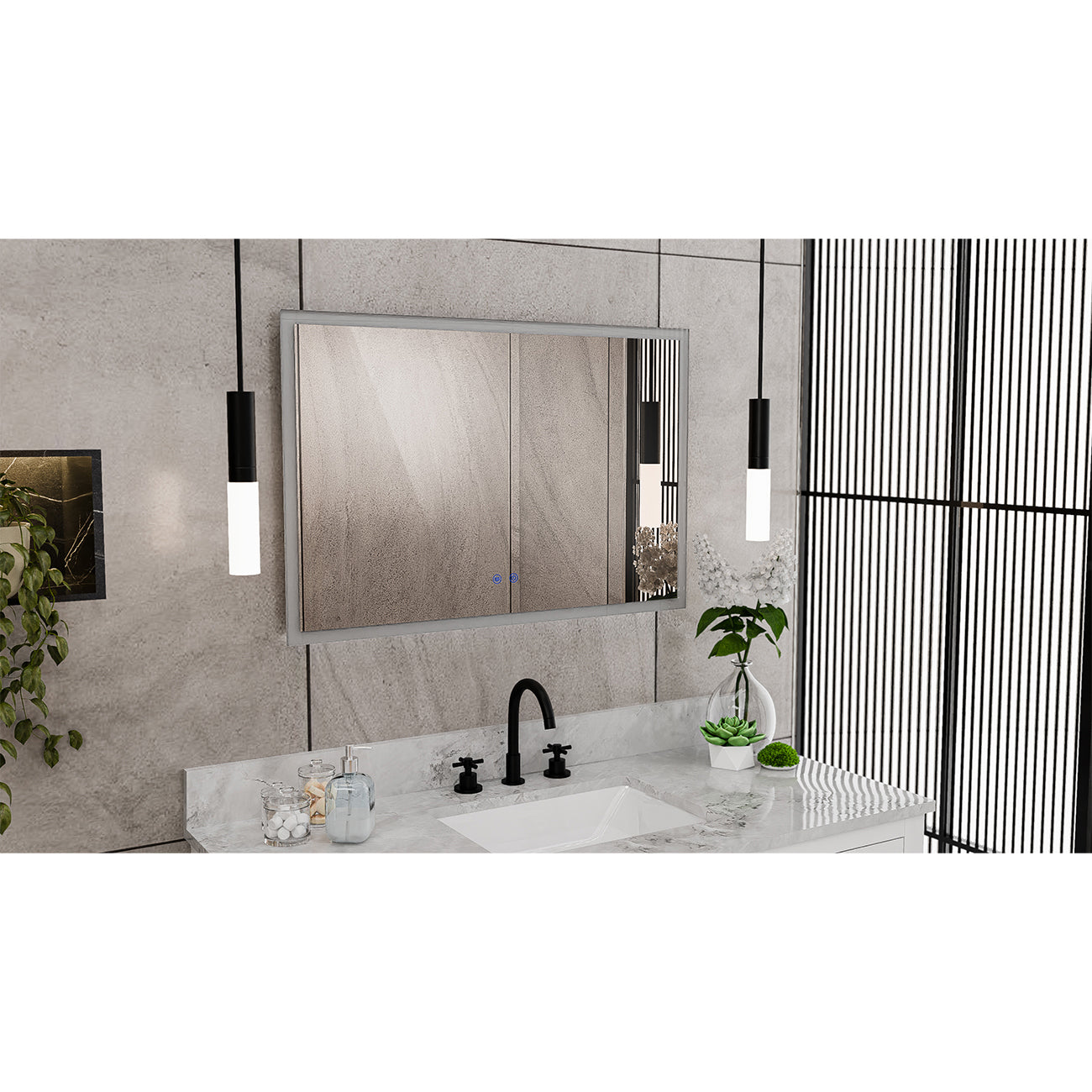 Brilliance 24 x 26 Rectangular LED Mirror