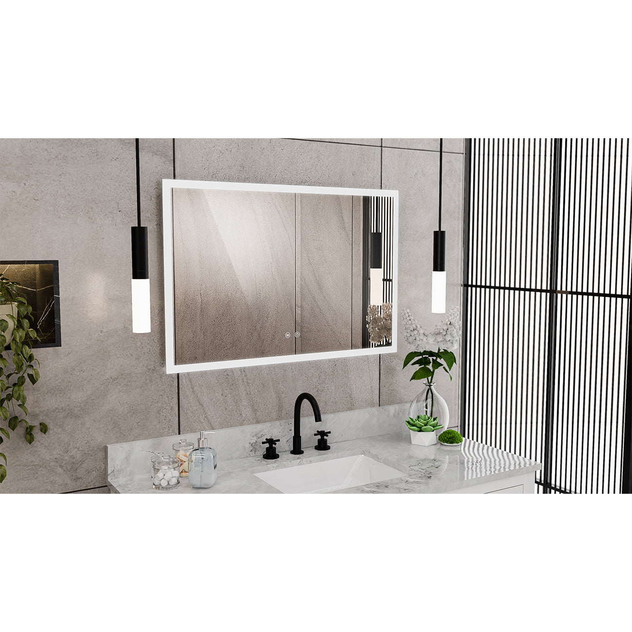 Brilliance 24 x 26 Rectangular LED Mirror