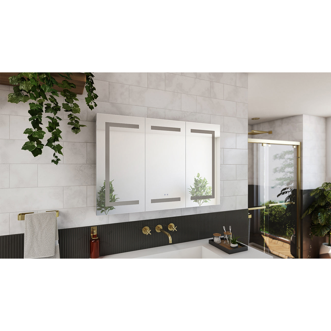 Brilliance 24 x 36 3 Door LED Medicine Cabinet