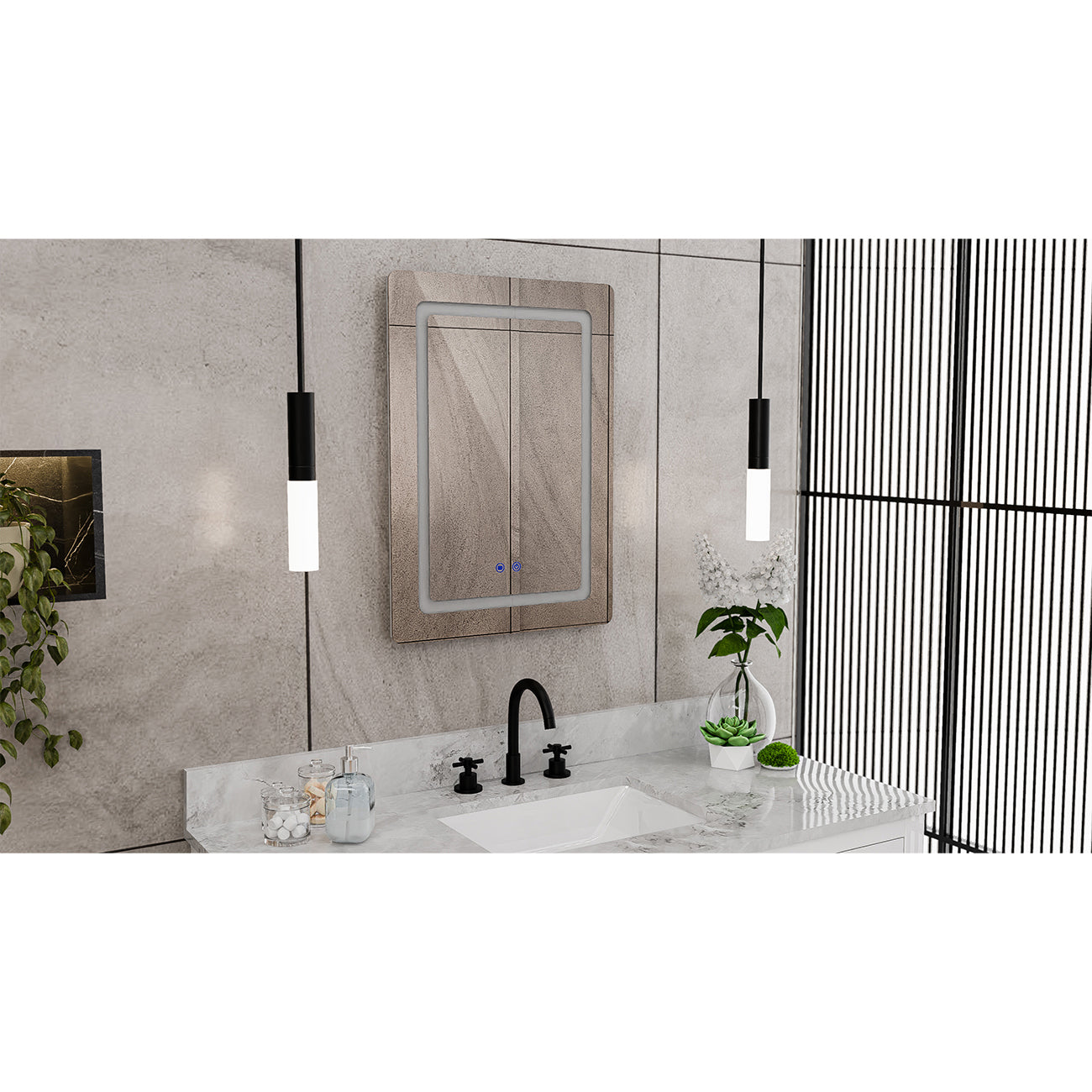 Brilliance 28 x 20 Rectangular LED Mirror