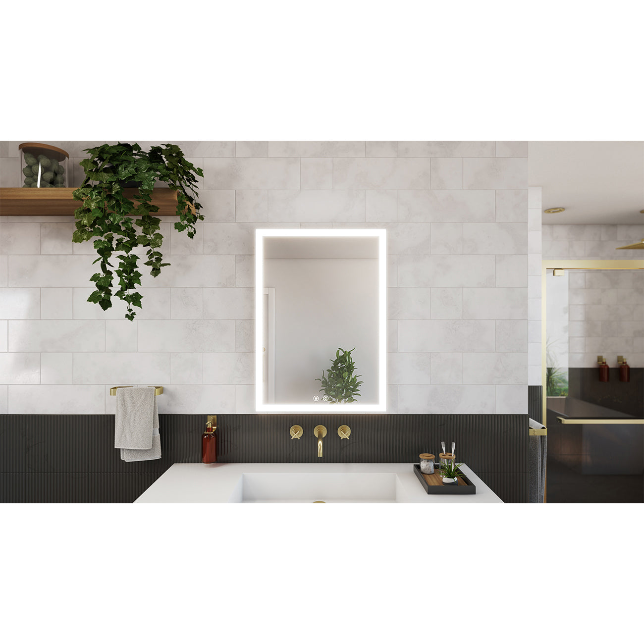 Brilliance 28 x 20 1 Door LED Medicine Cabinet