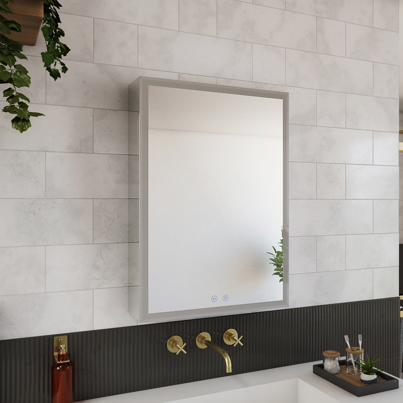 Brilliance 28 x 20 1 Door LED Medicine Cabinet