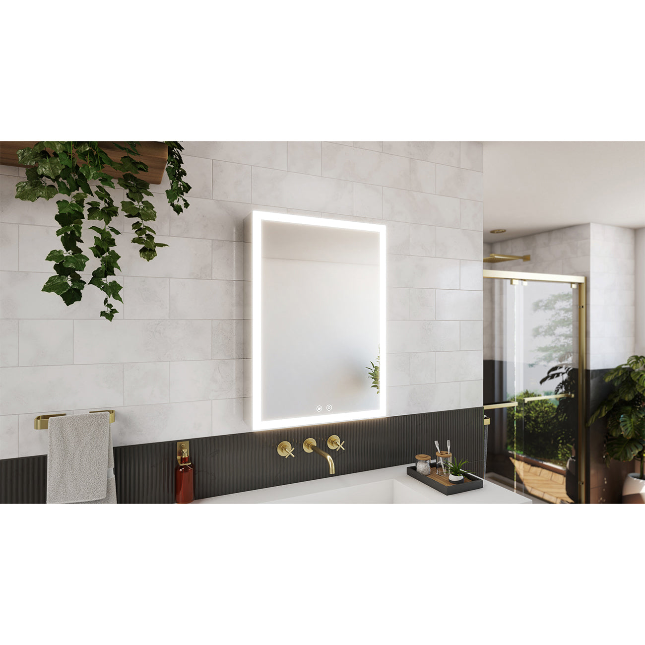 Brilliance 28 x 20 1 Door LED Medicine Cabinet