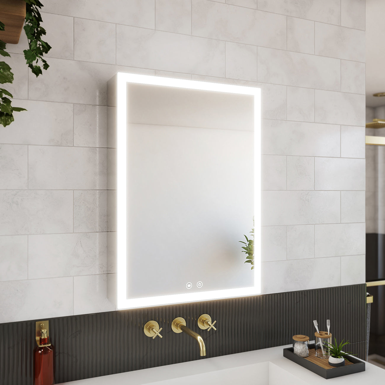 Brilliance 28 x 20 1 Door LED Medicine Cabinet
