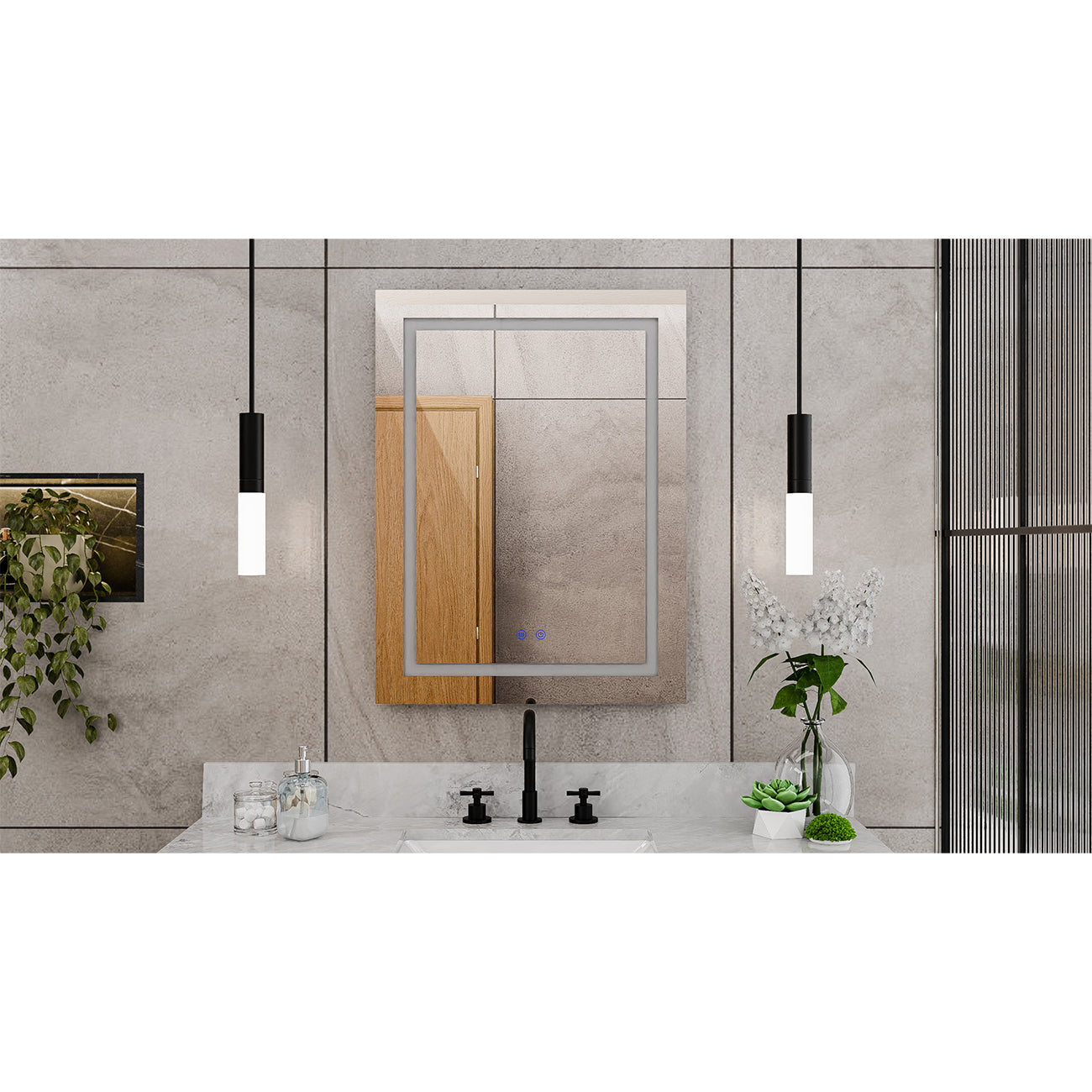 Brilliance 32 x 24 Rectangular LED Mirror