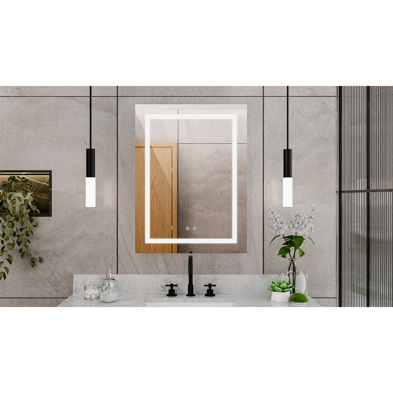 Brilliance 32 x 24 Rectangular LED Mirror