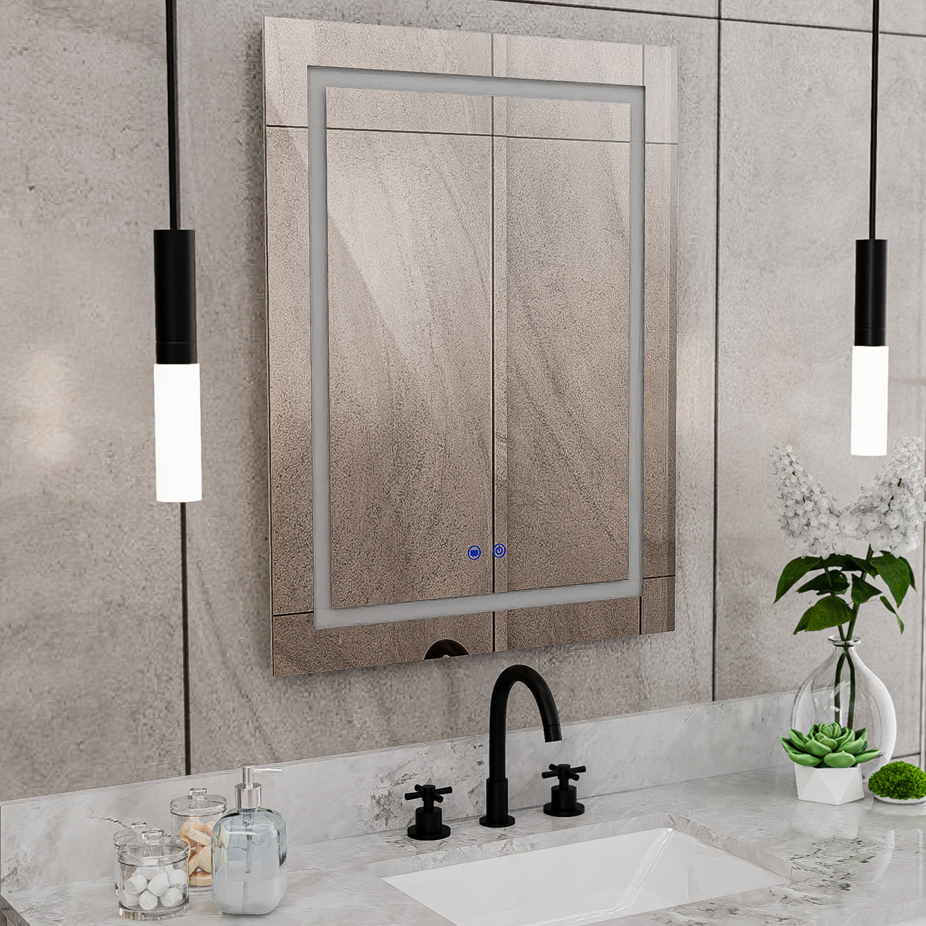 Brilliance 32 x 24 Rectangular LED Mirror