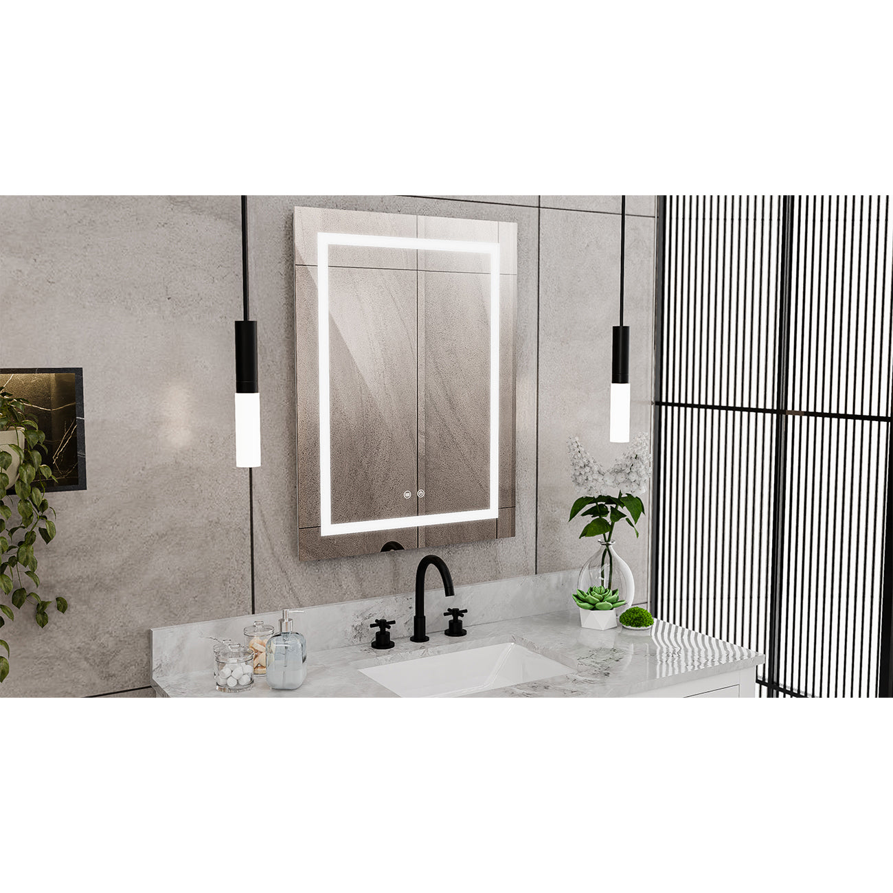 Brilliance 32 x 24 Rectangular LED Mirror