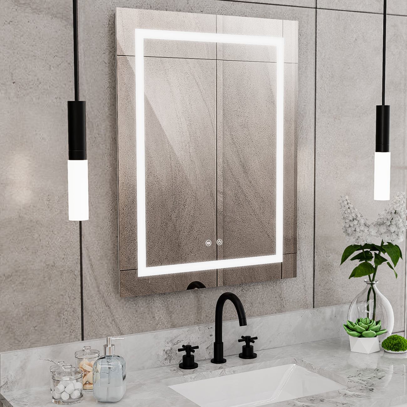 Brilliance 32 x 24 Rectangular LED Mirror